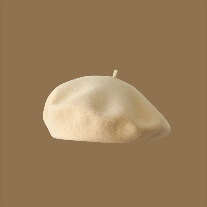 Wool Beret Girls' Japanese Style Artistic Vintage Painter Hat