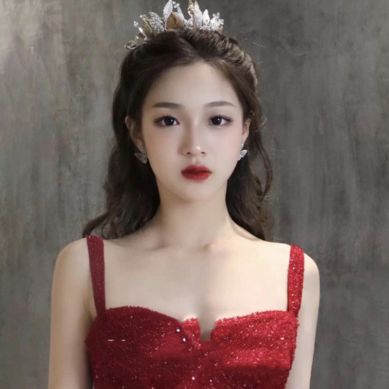 Elegant Sequin Bridal Dress