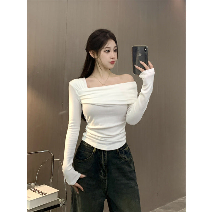 Pure Hot Girl De Long-sleeved Bottoming Shirt