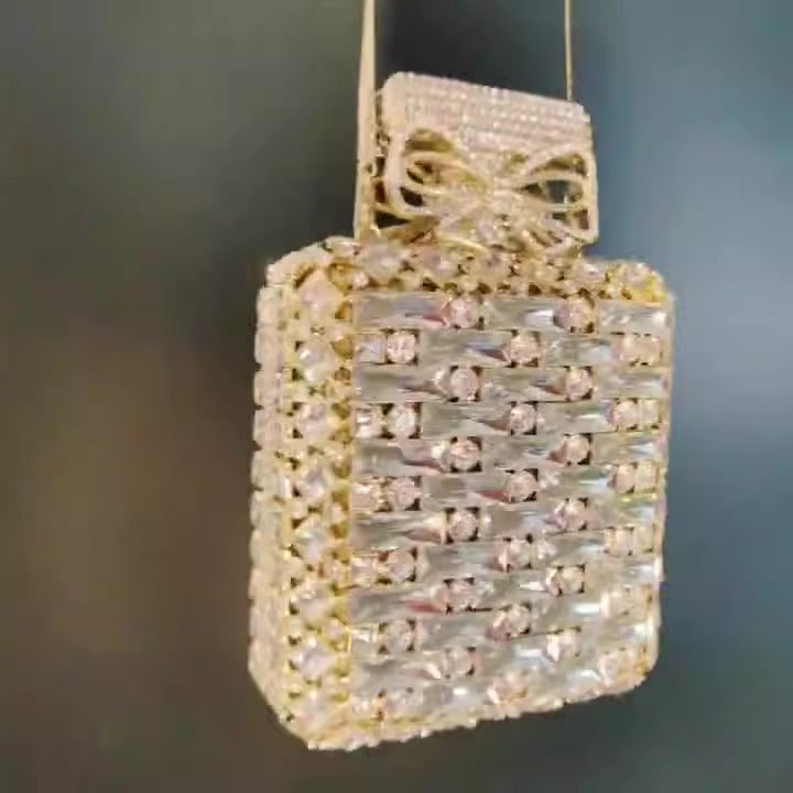 Chic Crystal Perfume Clutch