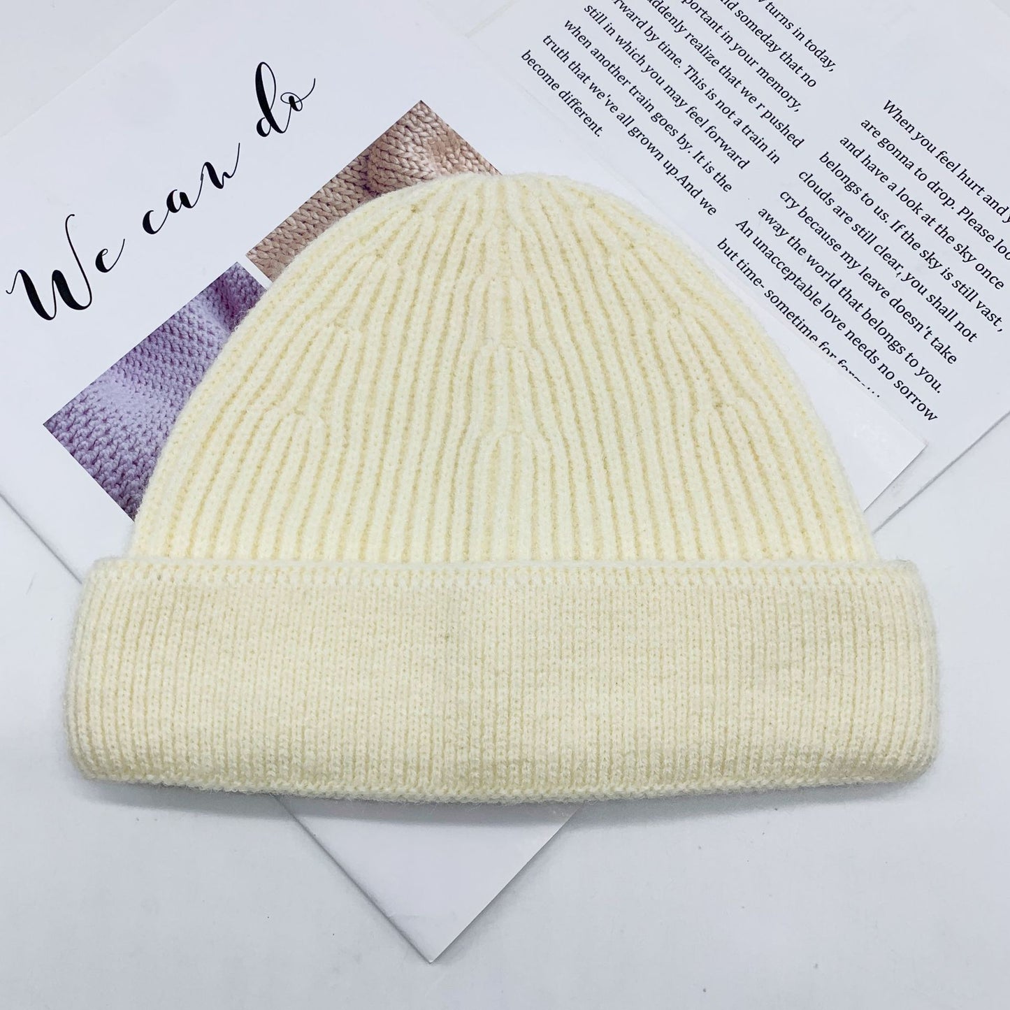 Women's Winter Personalized Big Head Circumference Warm Wool Hat