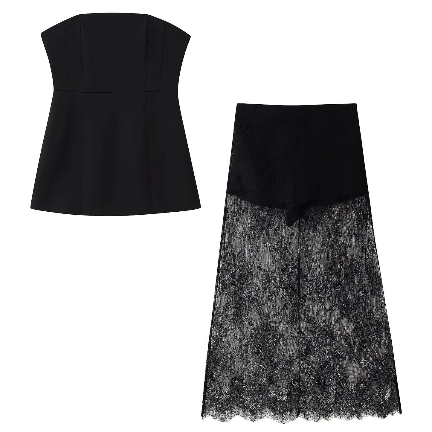 Chic Waist-Cinching Two-Piece Dress