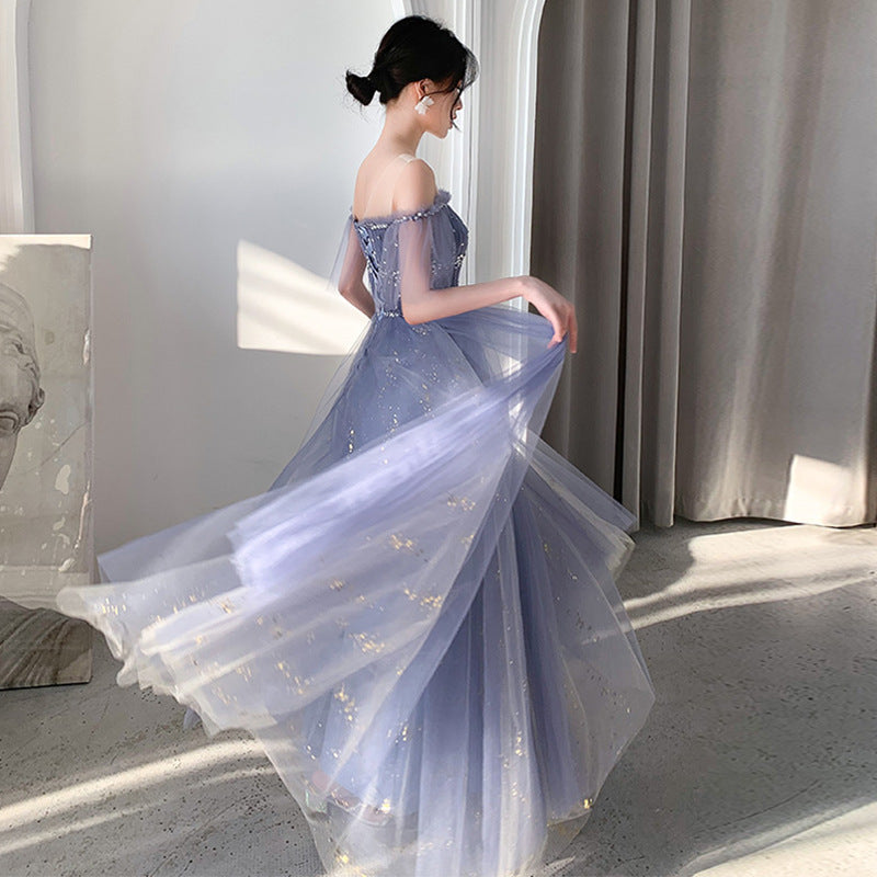 Starry Sky Evening Gown