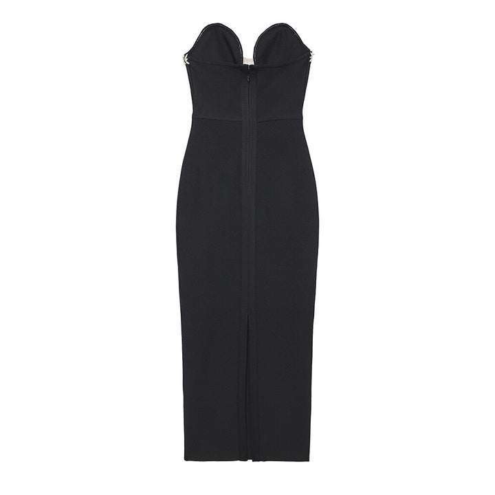 V-Neck Tube Bandage Dress