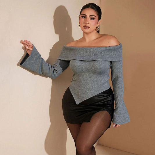 Slim Fit Slimming Long Sleeves Bottoming Top