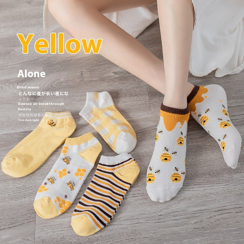 Women's Autumn And Winter Style Low-top Spring And Autumn Socks