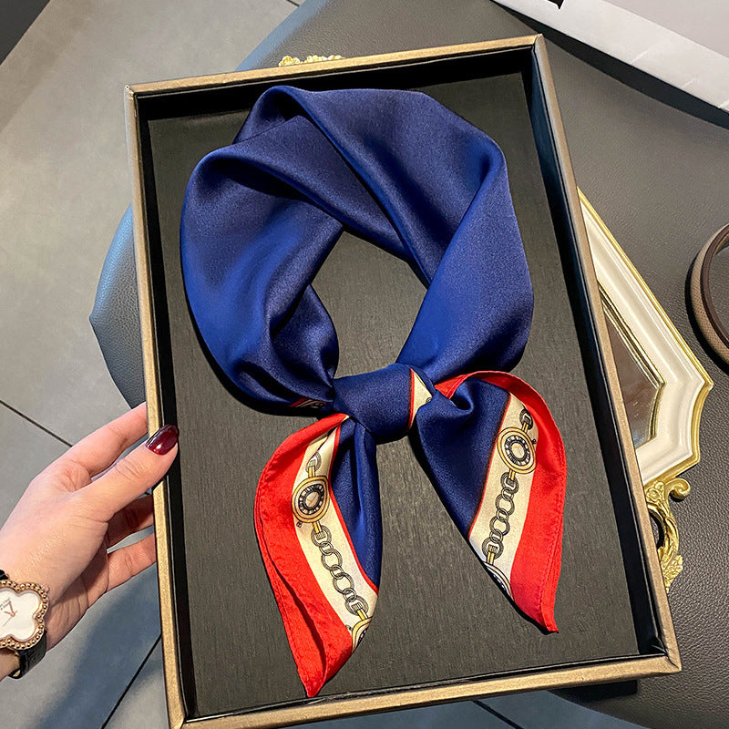 Stewardess Neck Protection Business Wear Matching Shirt Thin Scarf