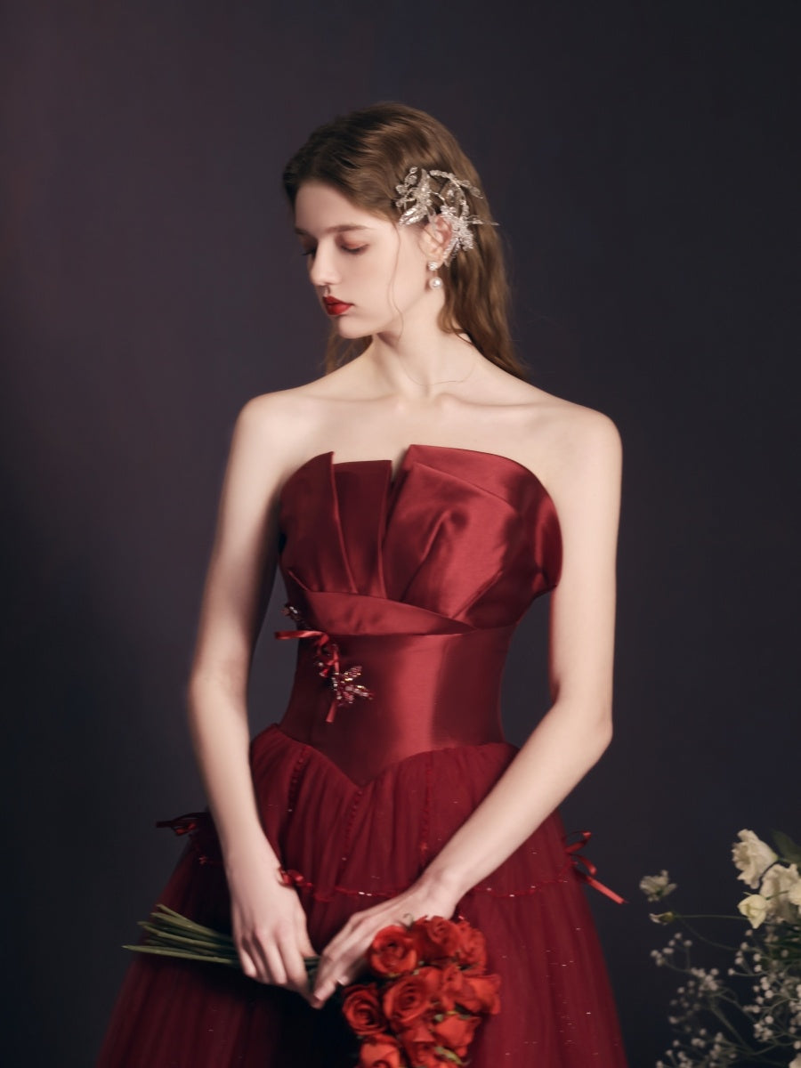 Luxury Red Evening Dress