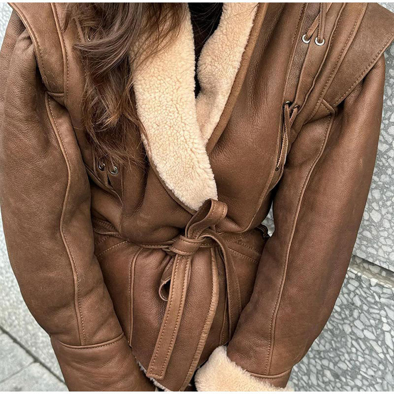 Winter Luxe Belted Wool Blend Coat