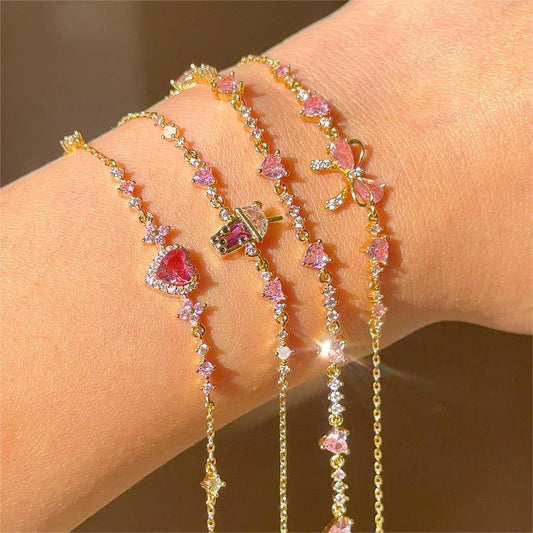 Zircon Butterfly Love Bracelet