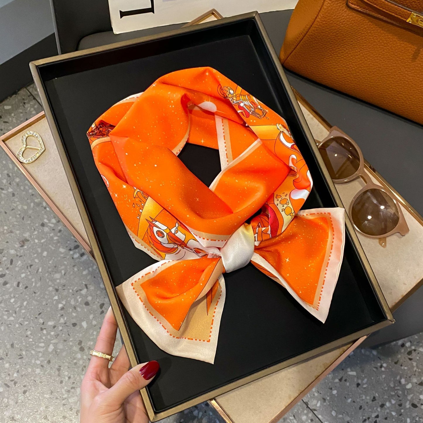 Fashion Silk High-grade Shawl Scarf