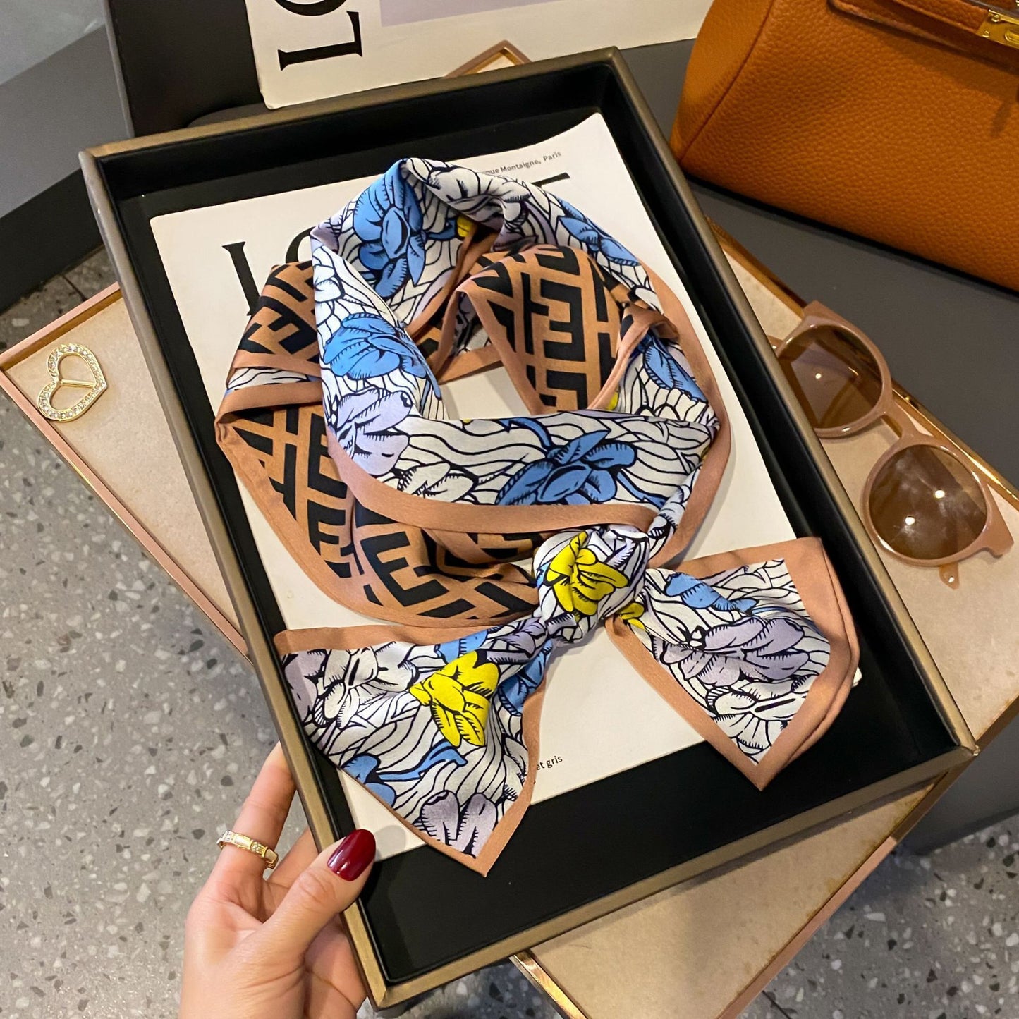 Fashion Silk High-grade Shawl Scarf