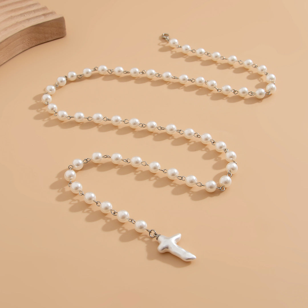 Pearl Bead Y-Shape Necklace