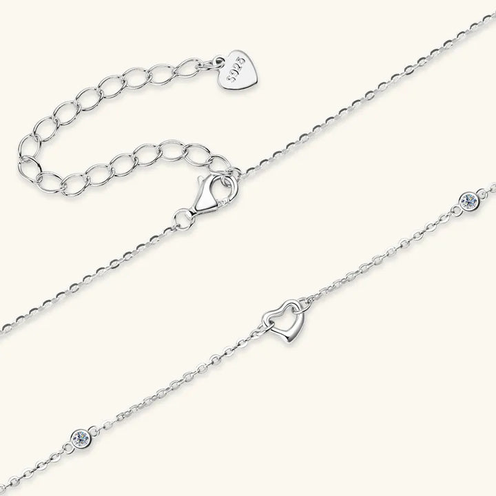 Moissanite Heart Necklace