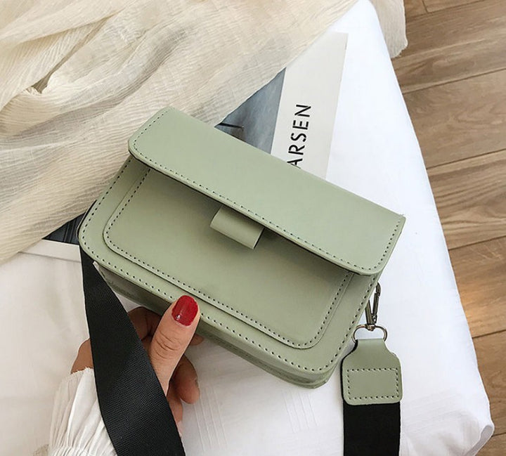 Wide Shoulder Strap Small Square Bag Retro Single Shoulder Messenger
