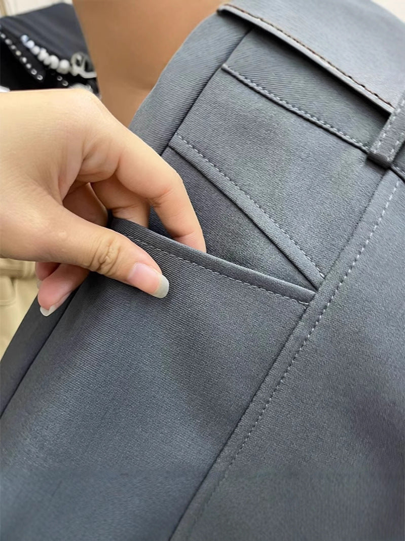 Fashionable Elegant Slimming High Waist Black Casual Shorts