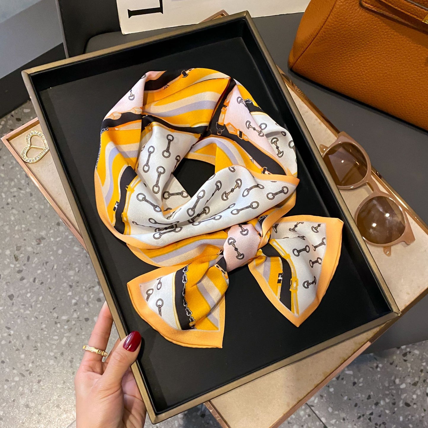 Fashion Silk High-grade Shawl Scarf