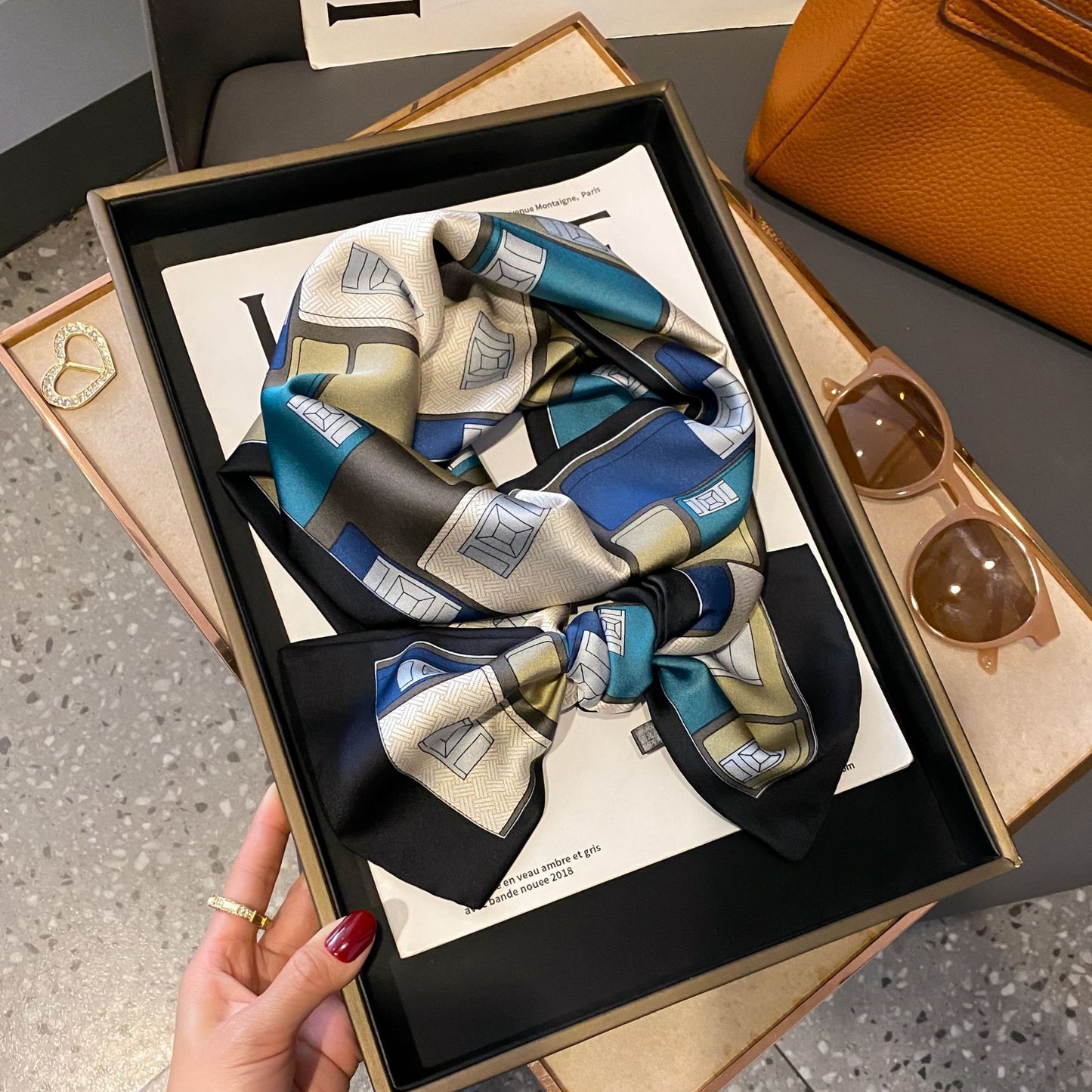 Fashion Silk High-grade Shawl Scarf