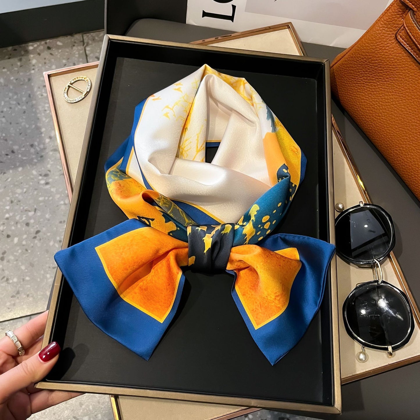 Fashion Silk High-grade Shawl Scarf