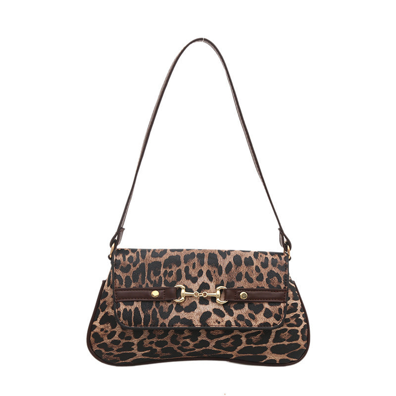 Fashion Leopard Print Handbag Women's Light Luxury Shoulder