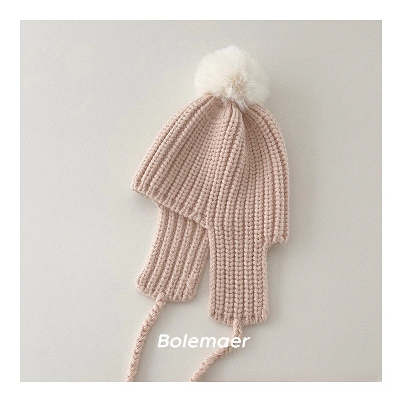Warm Korean Style Ear Protection Parent-child Flying Baby Wool Men's And Women's Hats