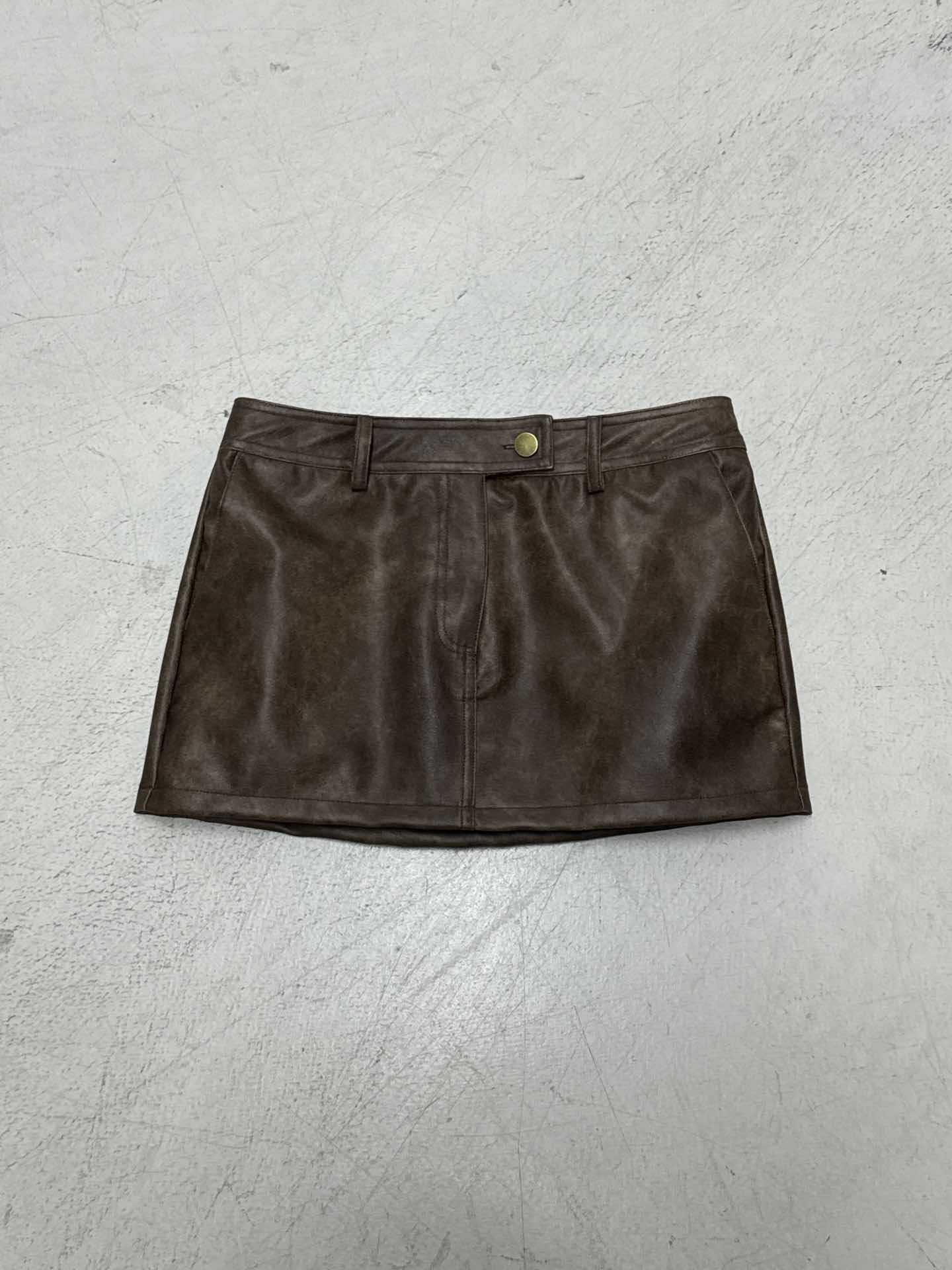 Leather Mini Skirt