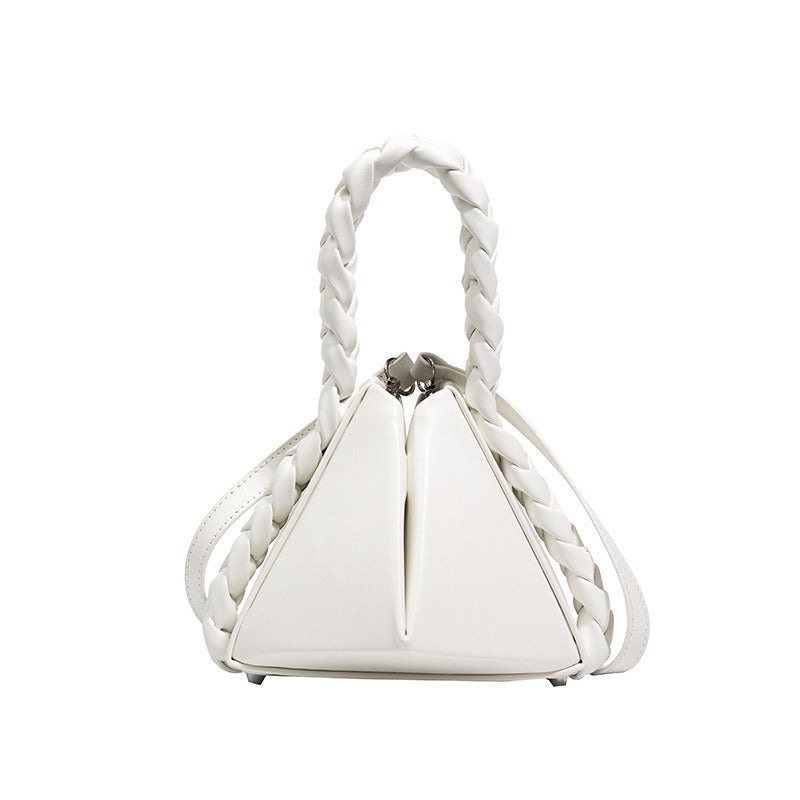 Geometric Twisted Handle Bag