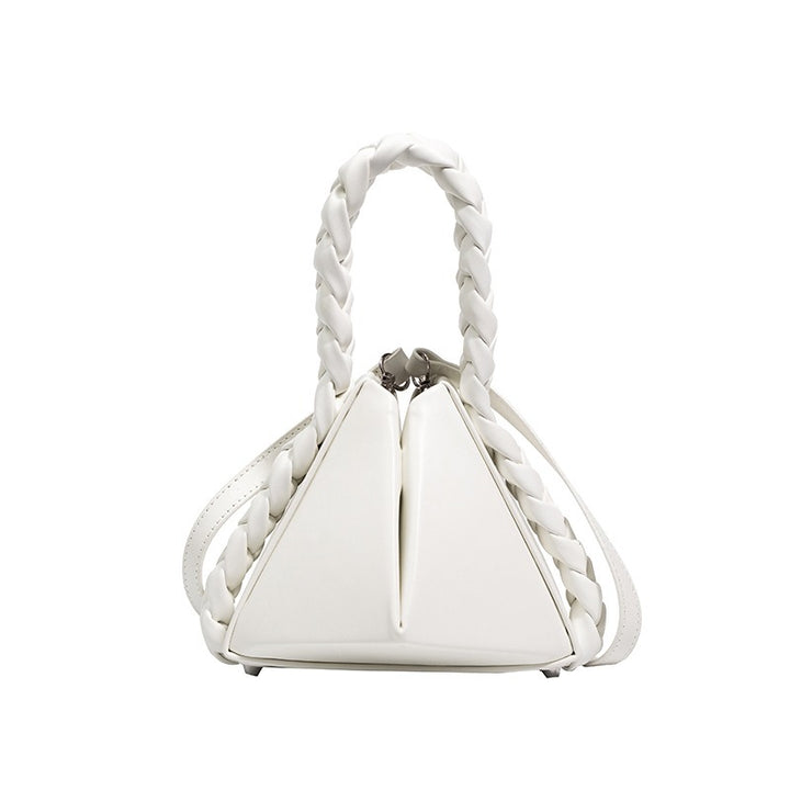 Geometric Twisted Handle Bag