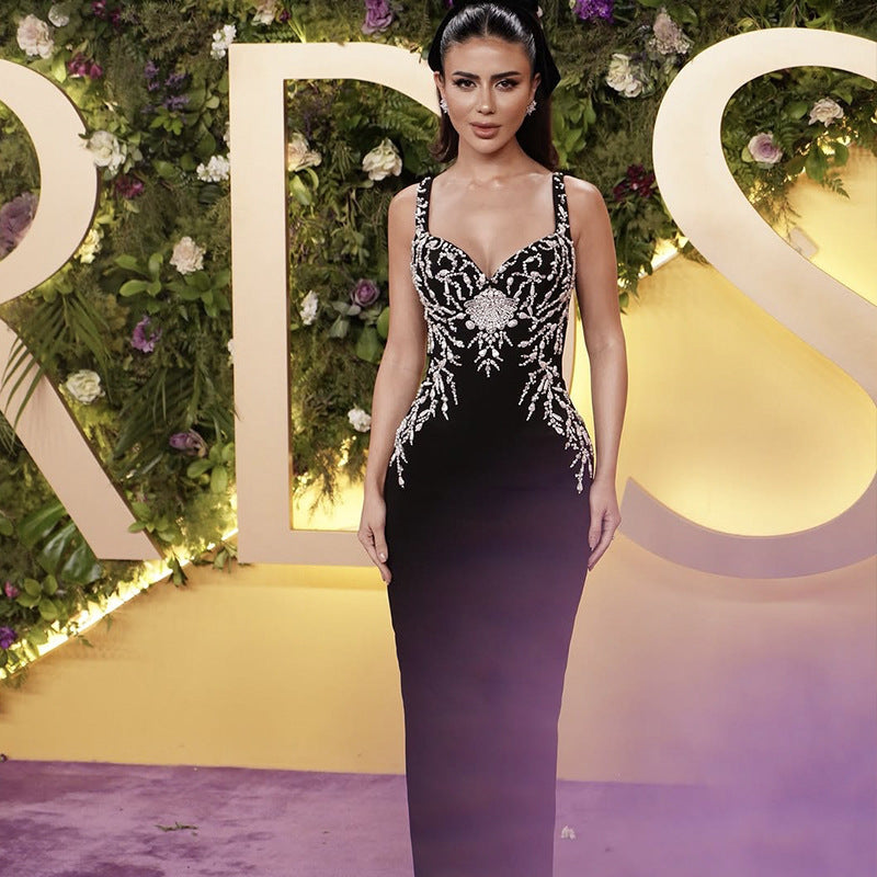 Elegant Strapless Midi Dress