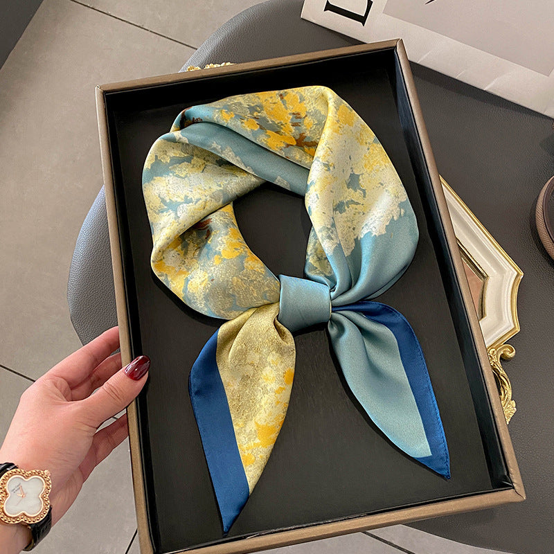 Stewardess Neck Protection Business Wear Matching Shirt Thin Scarf