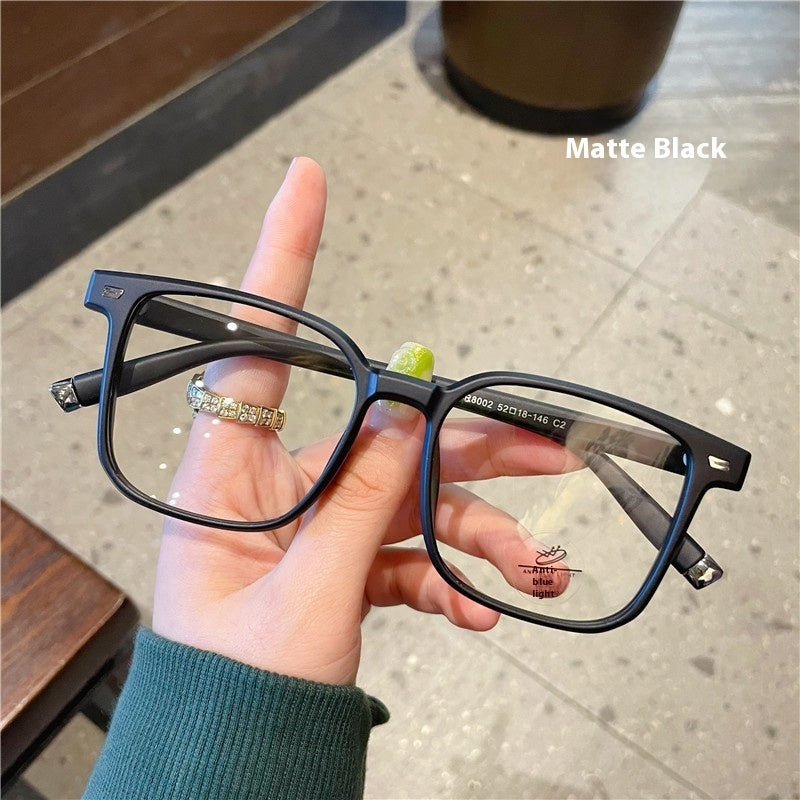 Women's Simple Color Matching Creative Large Frame Glasses