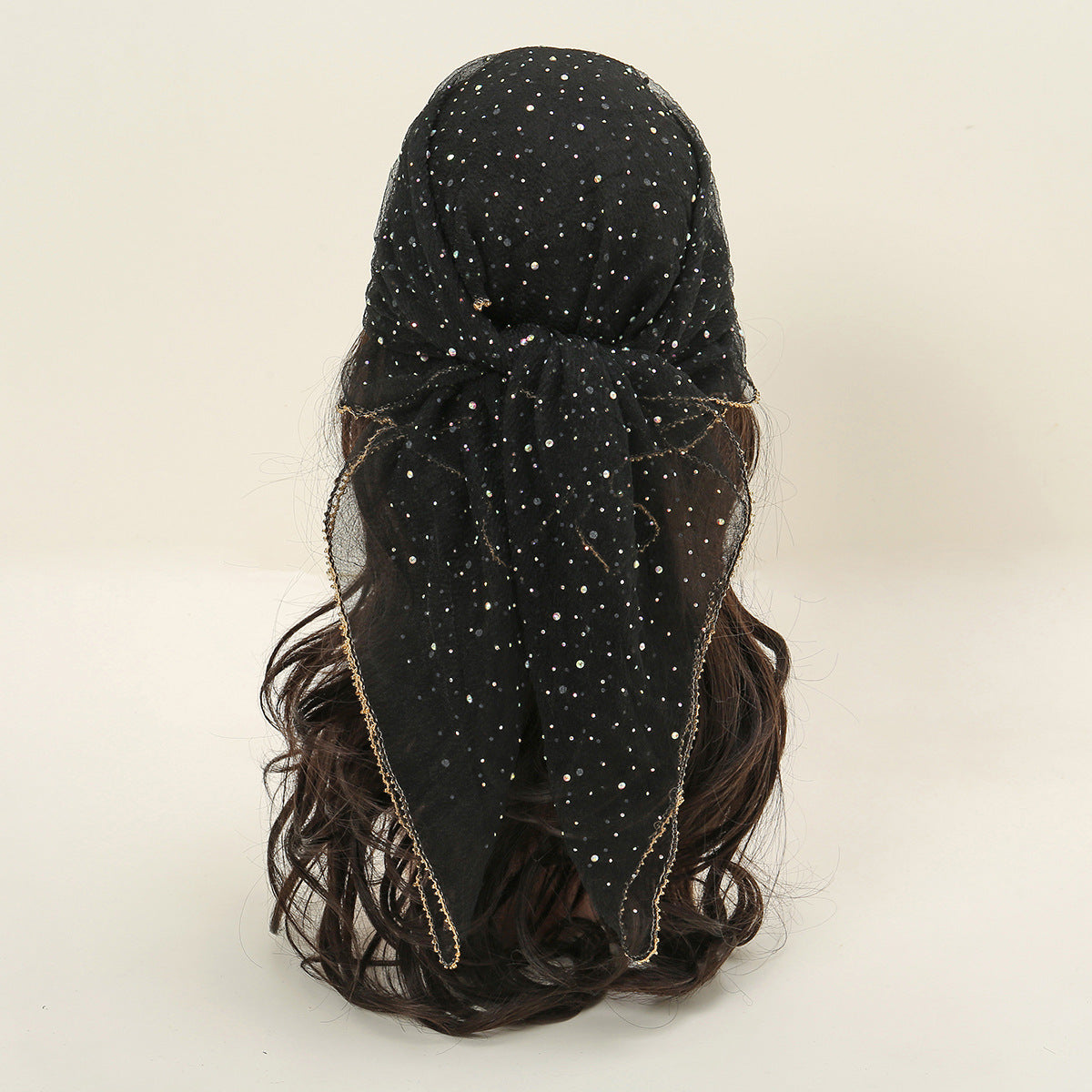 Hot Drilling Temperament Wild Fashion Decorative Silk Scarf