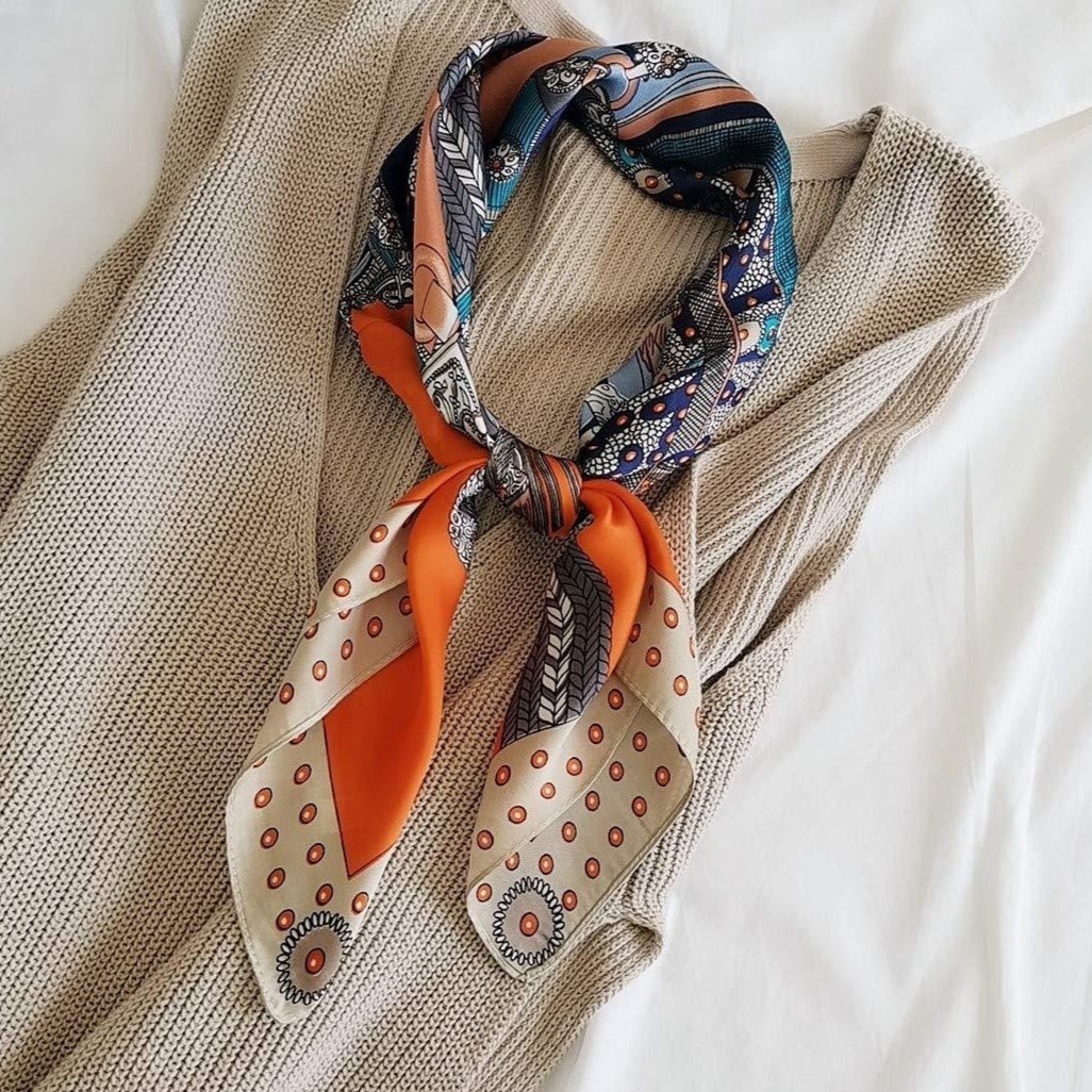 Female Hood Fashionable Silky Satin Wrapped Breathable