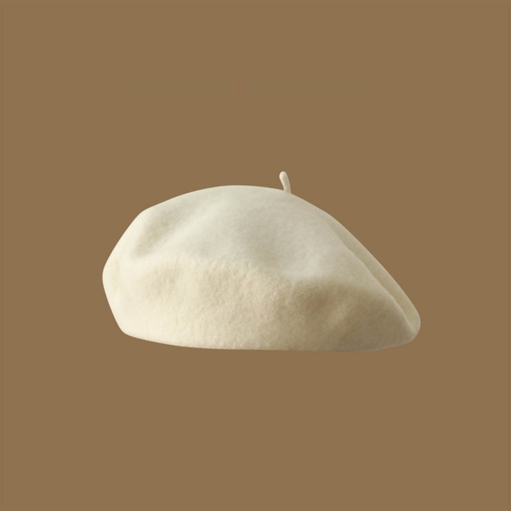 Wool Beret Girls' Japanese Style Artistic Vintage Painter Hat