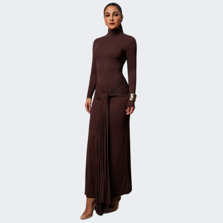 Elegant Turtleneck Bandage Bodycon Dress