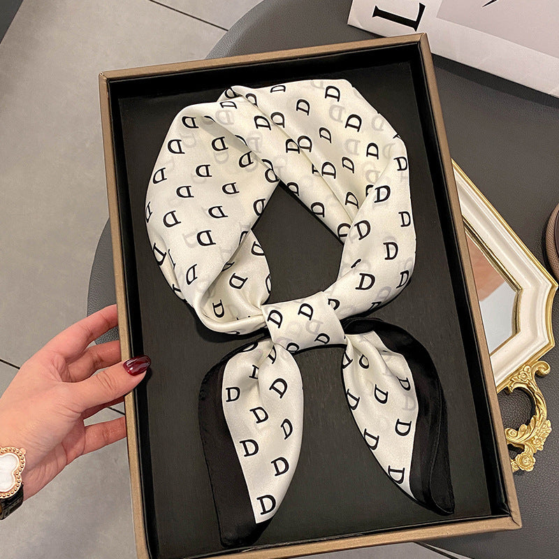 Stewardess Neck Protection Business Wear Matching Shirt Thin Scarf