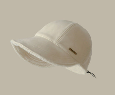 All-match Face Slimming Bucket Hat Warm Knitted Hat Beret