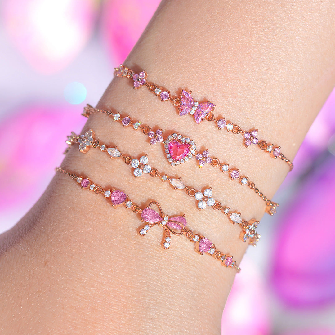 Zircon Butterfly Love Bracelet