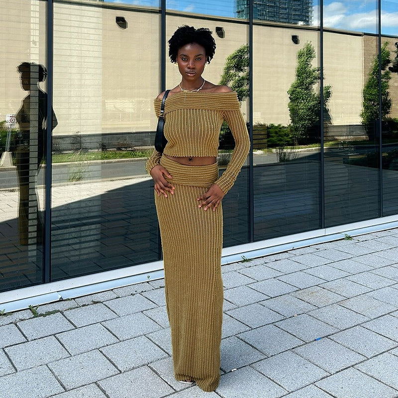 One Shoulder Top & Skirt Set