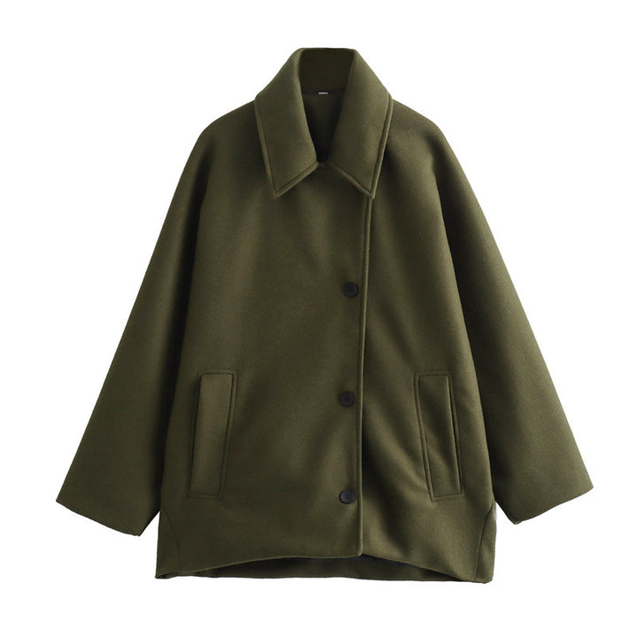 Everyday Luxe Khaki Lapel Jacket