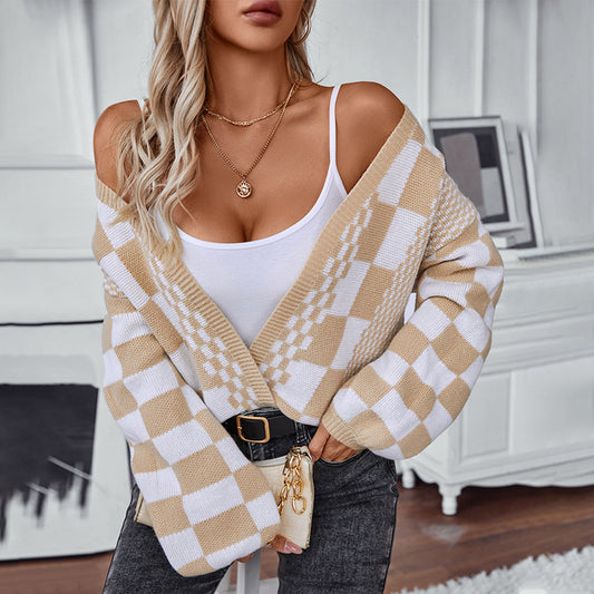 Women Sweater Loose Lantern Sleeve