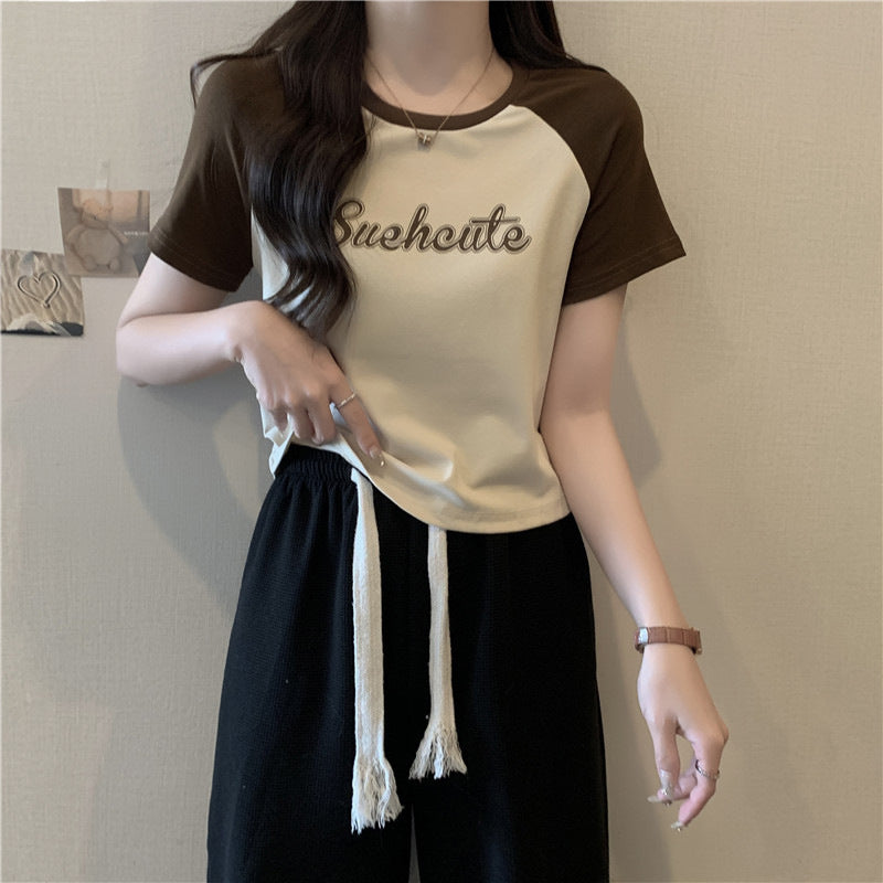 Women's Short-sleeved T-shirt Summer Slim Fit