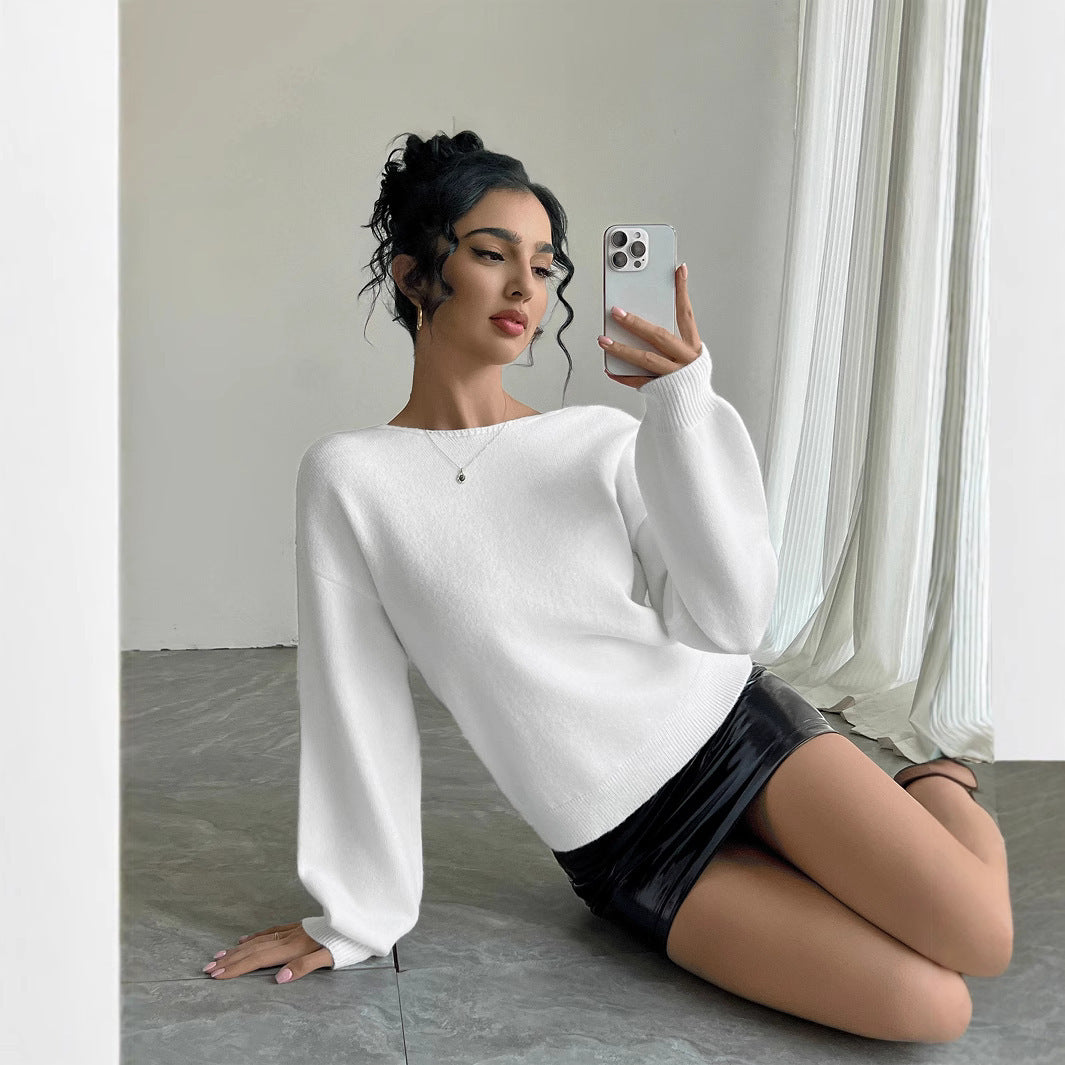 Fashion Bowknot European And American Women's Sweater