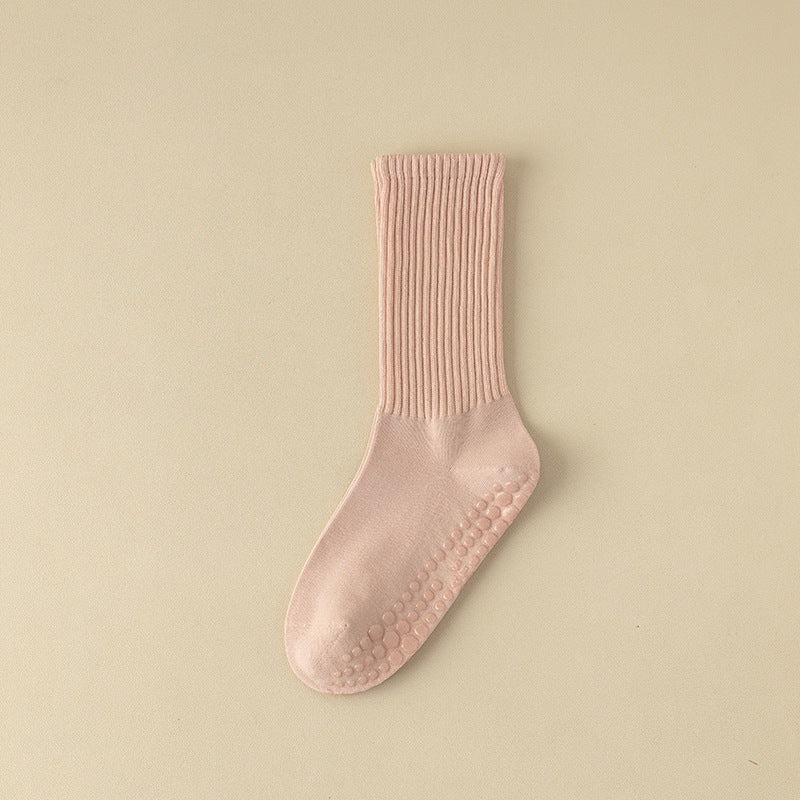 Women's Pilates Mid-calf Silicone Non-slip Yoga Socks