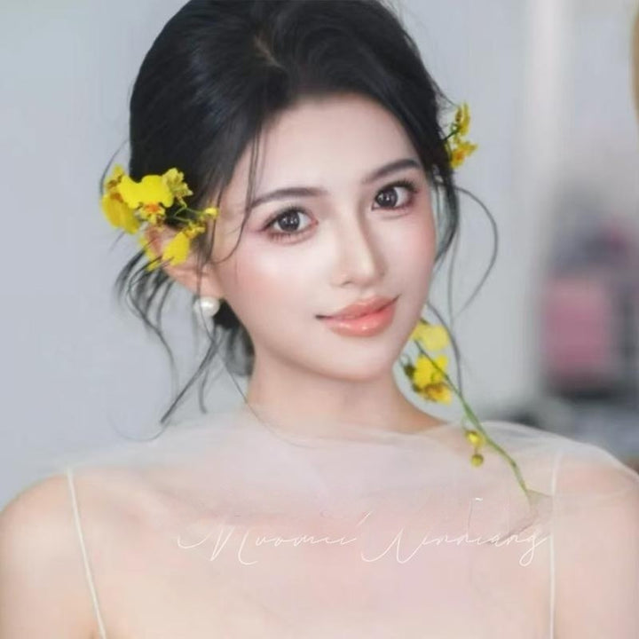 Chic Yellow Floral Hair Clip