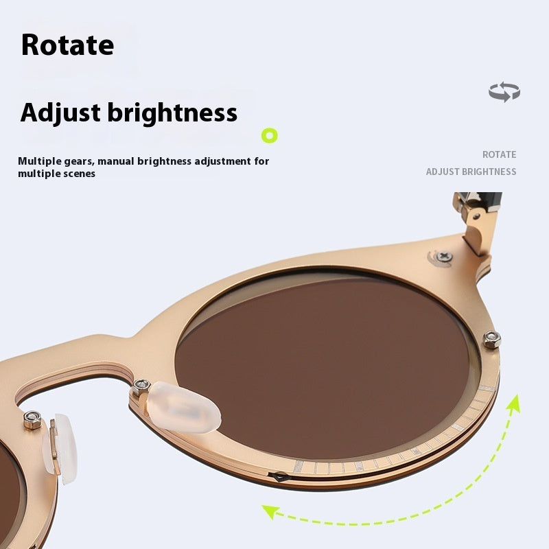 Rotating Adjustable Color Changing UV Resistant Sunglasses