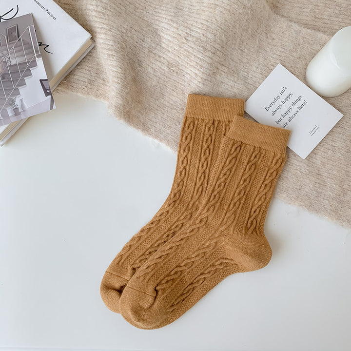 Women's Socks Japanese Style Knitting Twist