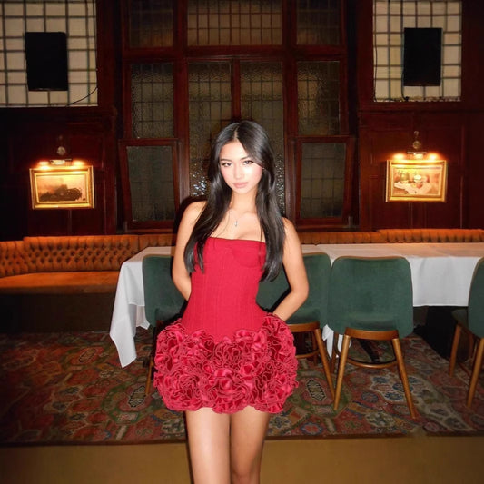 Strapless Mini Ball Gown