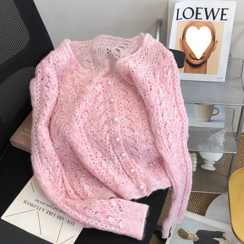 Women's Fashionable Soft Glutinous Mohair Knitted Sweater