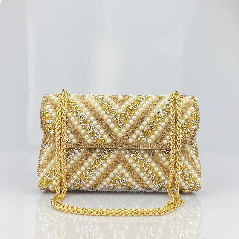 Elegant Inlaid Diamond Handbag